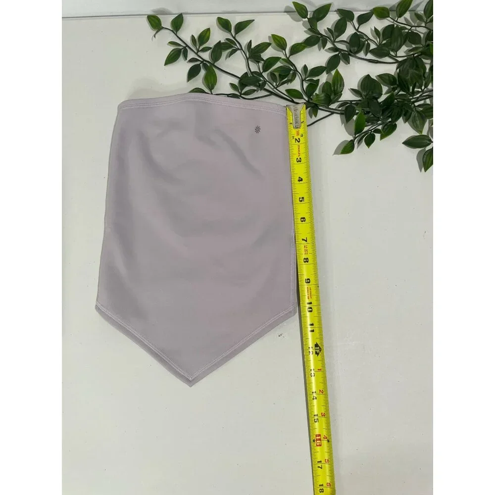 Athleta Girl M/L Light Purple Neck Gaiter Face Cover 90% Polyester 10% Spandex